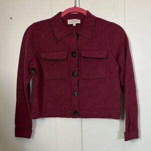 Sézane Betty Cardigan in Rosewood